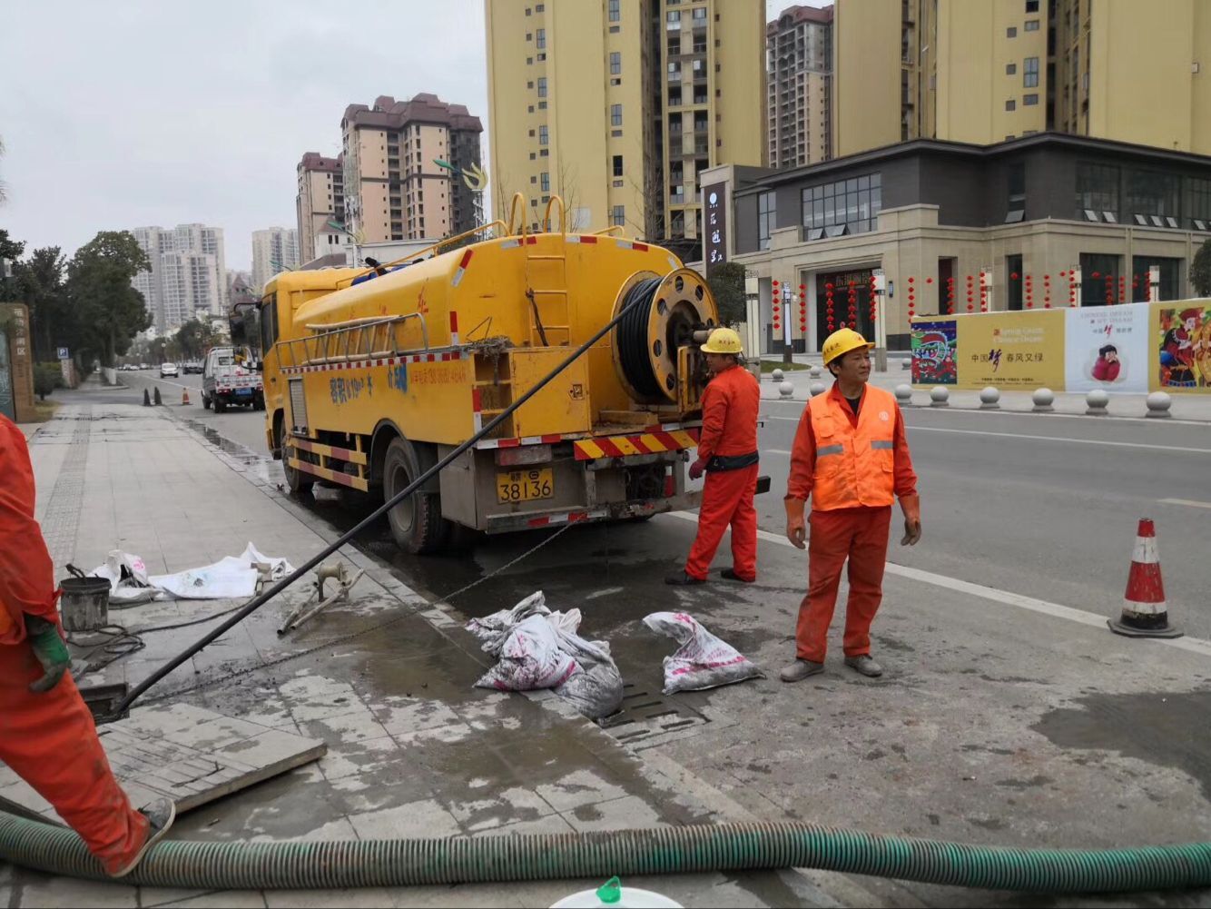 景洪排污管道清淤-管道清洗